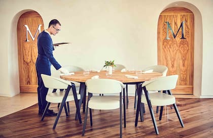 El salón de Mirazur.