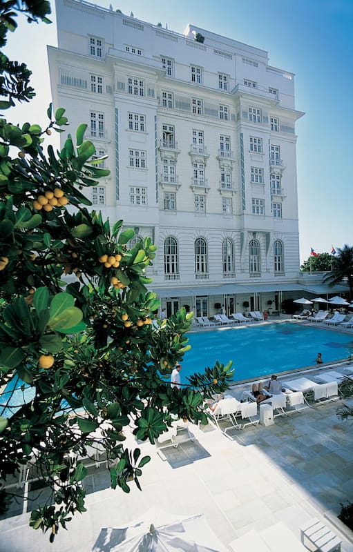 El imponente edificio del Copacabana Palace.