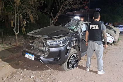 El imputado Benjamín Michel Delgado volcó cuando iba al volante de una camioneta Toyota Hilux por la ruta 50