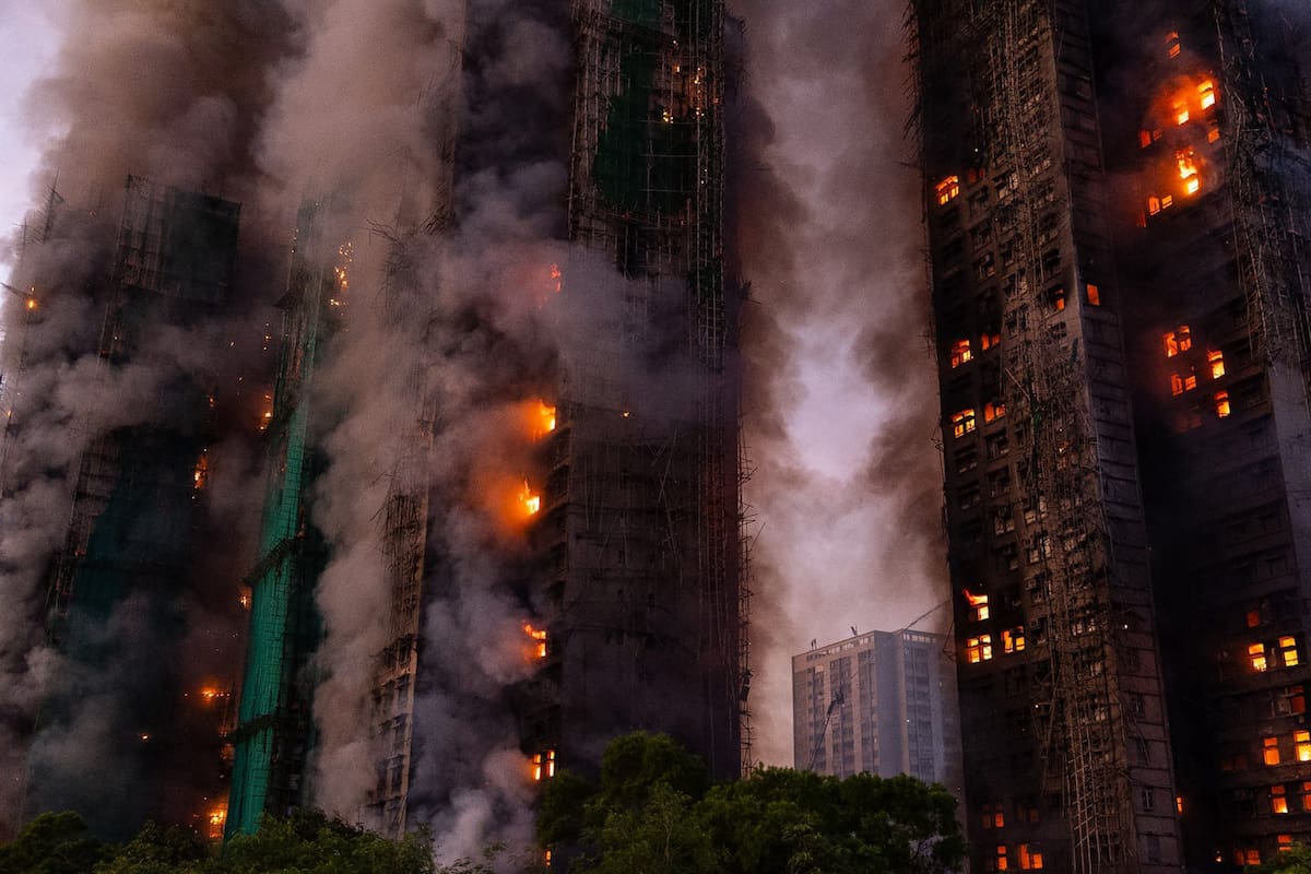 El incendio comenzó durante la mañana de este miércoles (hora local).