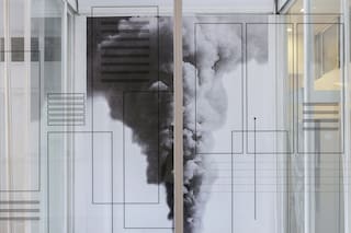 El humo del Amazonas y Notre Dame se mete en la obra de una artista
