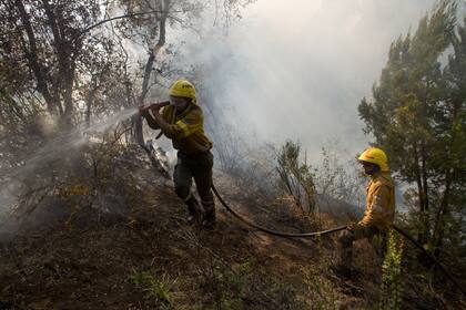 El incendio, en Cuesta del Ternero, se encuentra en una zona de alta montaña, lo que dificulta el trabajo de los brigadistas