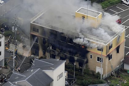 El incendio en el edificio de Kyoto Animation en Kioto, antigua capital, comenzó cerca de las 10.30 locales