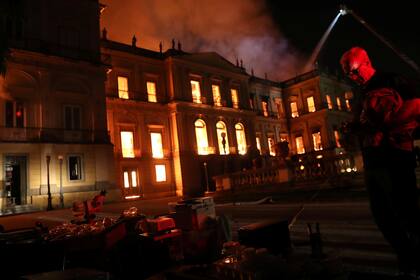 El incendio en el Museo Nacional de Río de Janeiro, en Brasil generó la pérdida de millones de obras