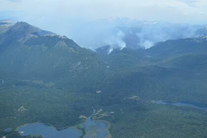 El incendio en el Parque Nacional Nahuel Huapi