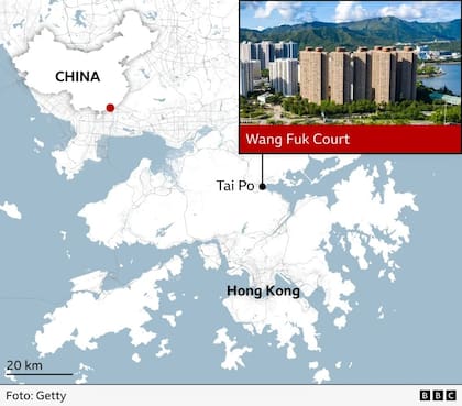 El incendio en Hong Kong