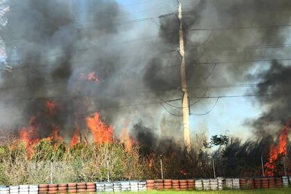 El incendio en la subestación de Parque Avellaneda