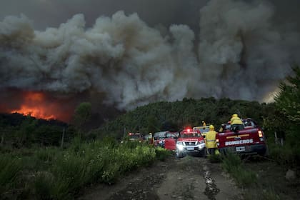 El incendio en la zona de lago Martin y Steffen, a unos 3 km del paraje Rio Villegas