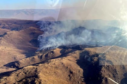 El incendio en Loma Alta, esta mañana