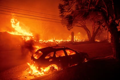 El incendio en Pacific Palisades, Los Ángeles, el 7 de enero del 2025