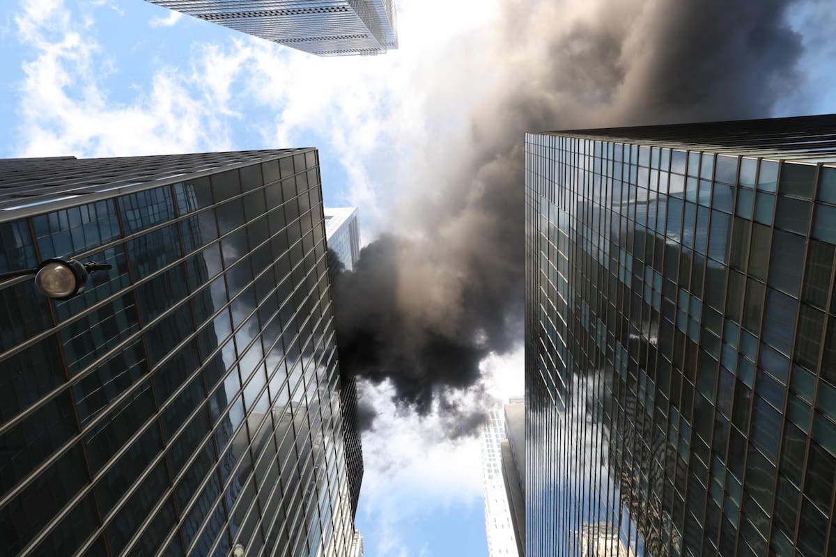 El incendio en un edificio de Nueva York.