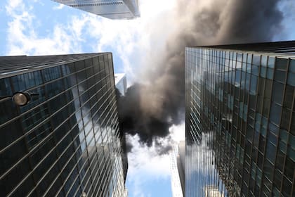 El incendio en un edificio de Nueva York.