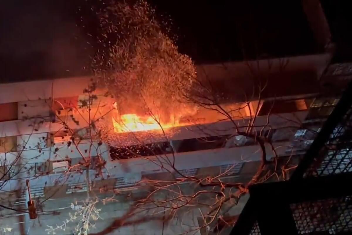 El incendio ocurrió en el tercer piso de un edificio de Belgrano