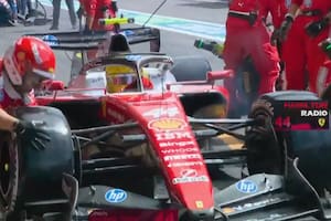 Hamilton golpeó y casi atropella a un mecánico en la salida de boxes durante el GP de Bélgica