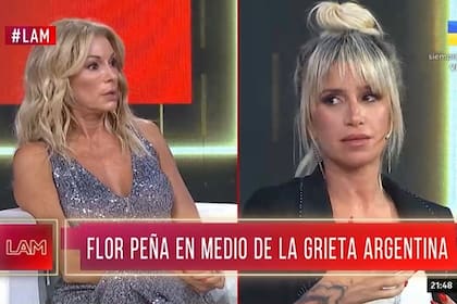El incómodo ida y vuelta entre Florencia Peña y Yanina Latorre: "Me siento agredida"