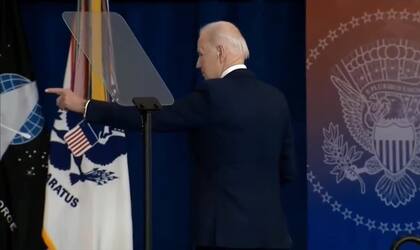 El incómodo momento que vivió Joe Biden en Forth Worth, Texas.