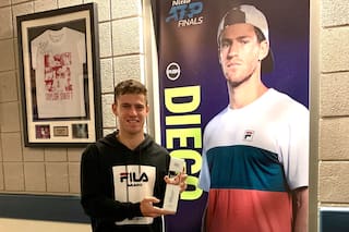 Diego Schwartzman. El final de una película en la que se vistió de superhéroe