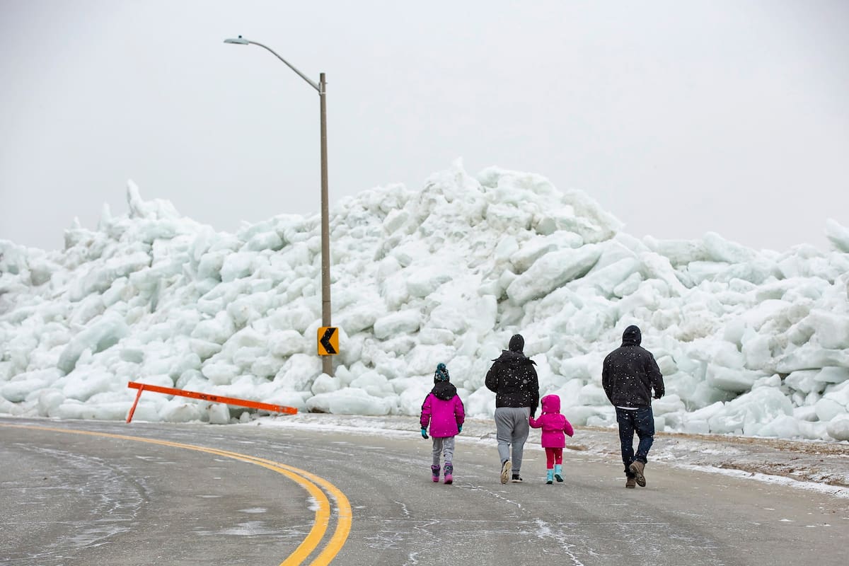 El increíble tsunami de hielo que sorprendió a Estados Unidos y Canadá