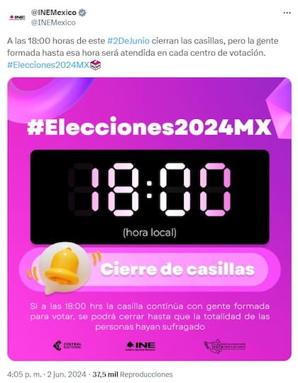 El INE informa que seguirán en atención a las personas formadas para que puedan ejercer su voto en las elecciones 2024