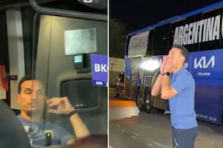 Video: el inesperado gesto de Scaloni con sus jugadores que se volvió viral en las redes