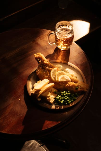 El infaltable "fish and chips" de Gibraltar