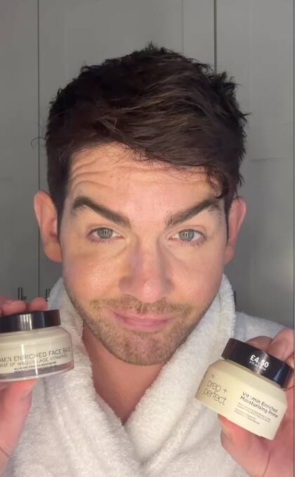 El influencer determinó que su crema humectante favorita era la de bajo costo