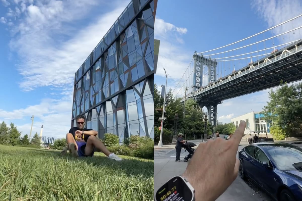 El influencer mostró en sus redes cómo llegar a un parque en Nueva York ignorado por muchos, que sin embargo tiene una vista espectacular y clásica del Puente de Brooklyn