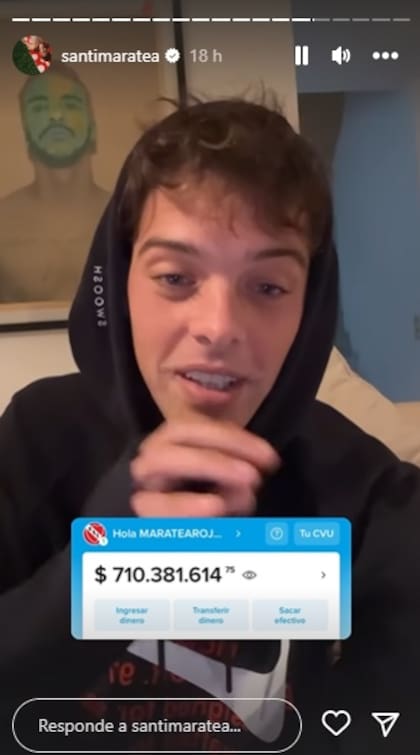El influencer mostró que en menos de una hora acumuló más de $8 millones