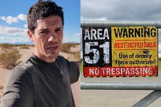 Es un influencer colombiano y muestra su recorrido por la misteriosa Área 51 de EE.UU.