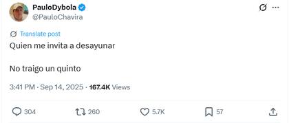 El influencer reaccionó con humor tras la pérdida de US$100 mil