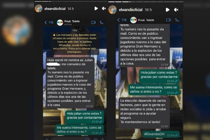 El influencer sería candidato a ingresar al reality (Captura Instagram @elwandiioficial)