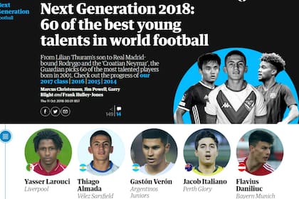 El informe del prestigioso diario inglés The Guardian, con varios juveniles argentinos