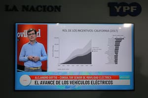 El ingeniero Alejandro Gottig, experto en autos eléctricos, durante el evento de Movilidad