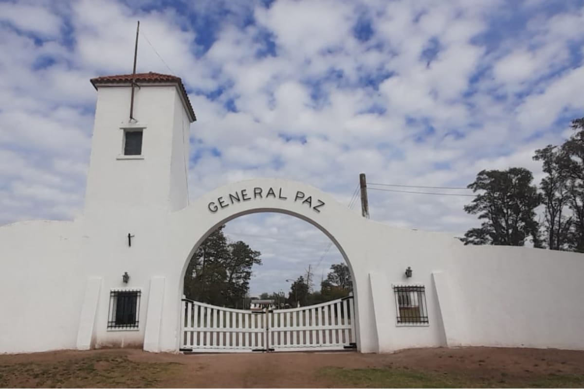 El ingreso al Establecimiento General Paz, ubicado en Ordóñez, Córdoba