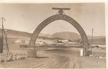 El ingreso al predio que era orgullo de los mineros.