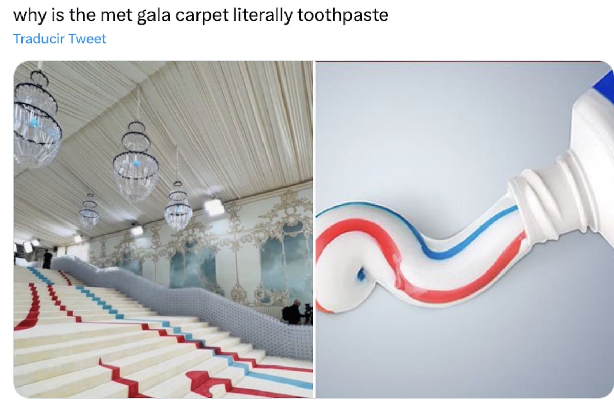 El inicio de la MET Gala 2023 dio pie a que la gente lanzara memes en redes sociales