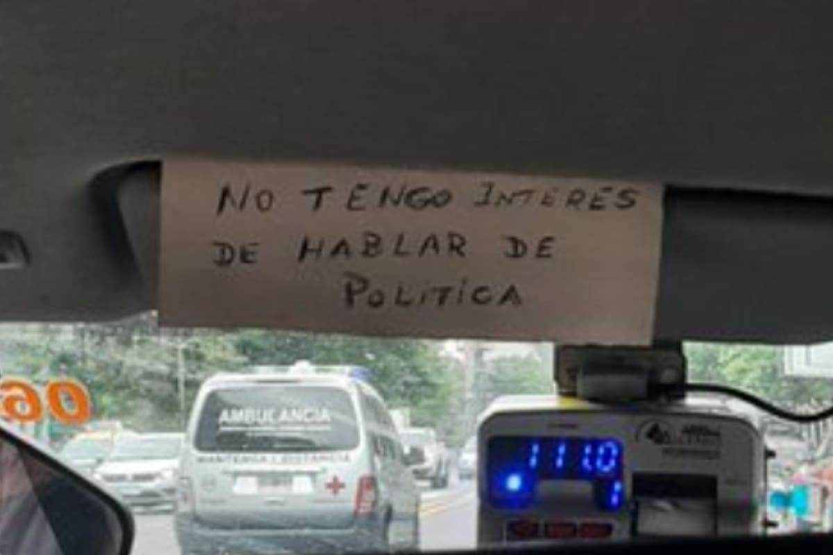 El insólito mensaje de un taxista que se volvió viral