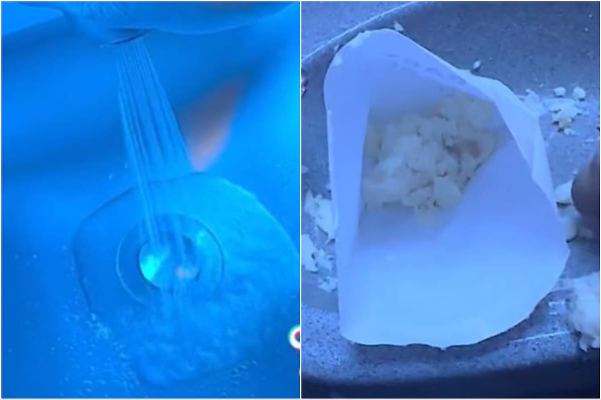 El insólito procedimiento de un influencer para cocinar unos langostinos al ajillo en un avión