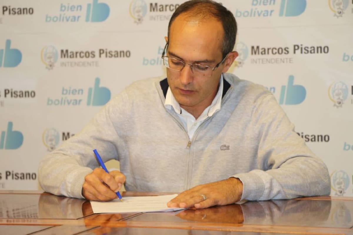 El intendente bolivarense Marcos Pisano fue facultado para crear un aporte solidario extraordinario para gastos extra por la pandemia