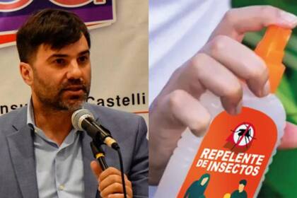 El intendente de Castelli, Francisco Echarren