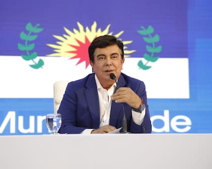 El intendente de La Matanza, Fernando Espinoza, el 14 de marzo, en la apertura de sesiones del Concejo Deliberante