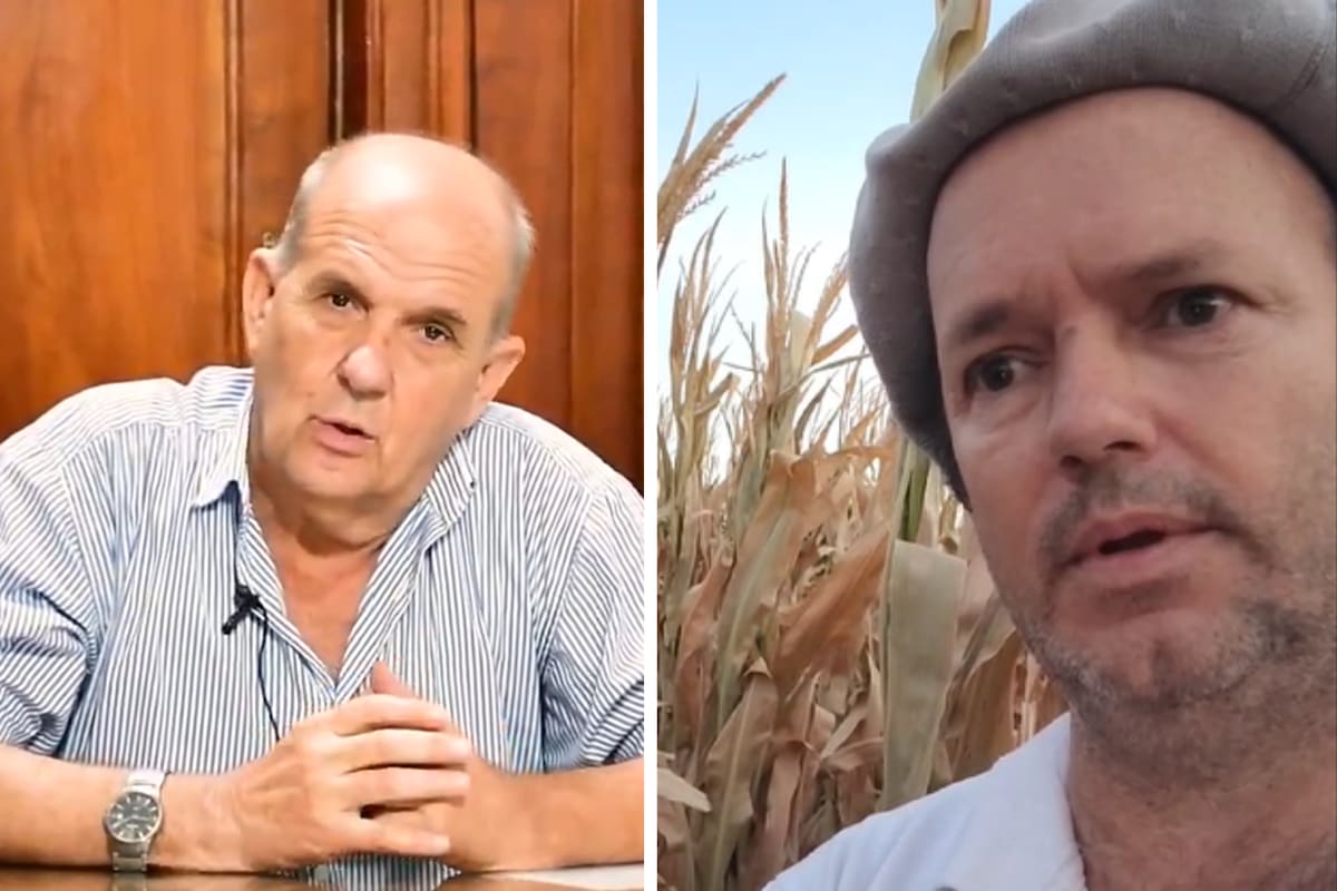 El intendente de Pehuajó, Pablo Zurro, y el productor José Perkins, quien lleva adelante la iniciativa para impedir que se avance con el proyecto ordenanza