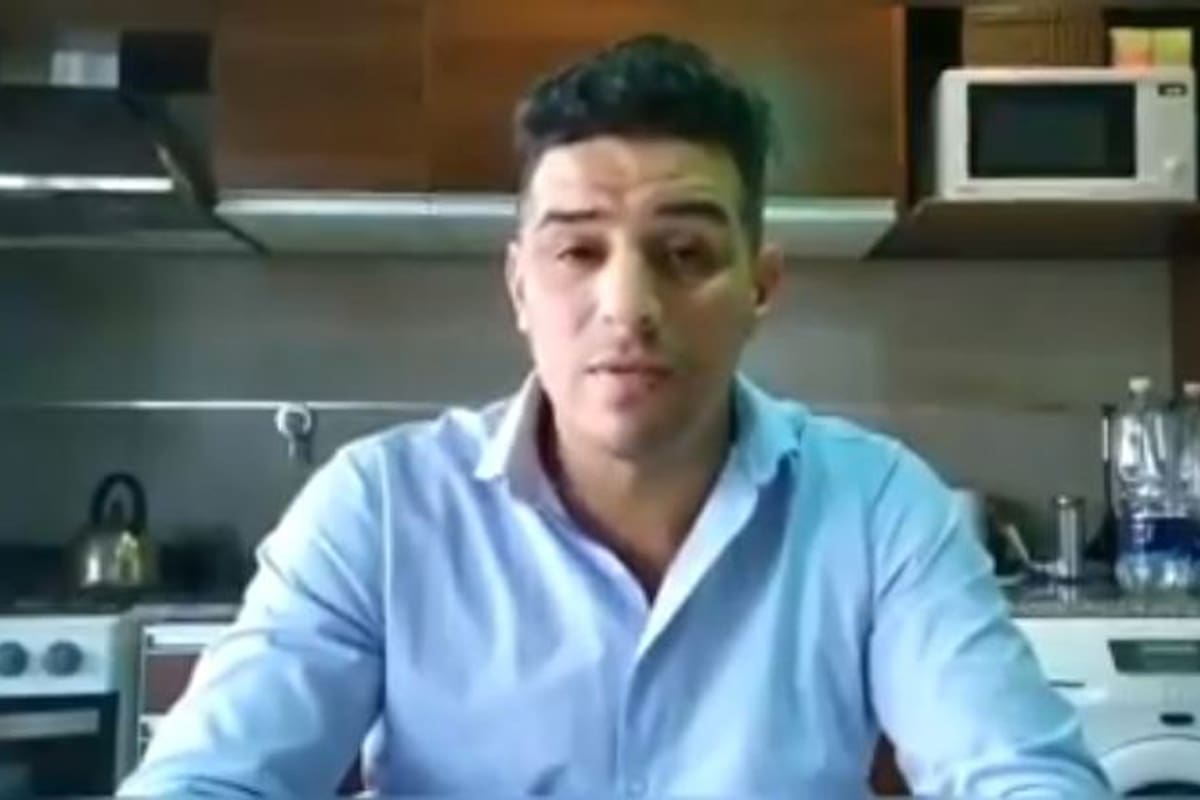 El intendente de Sarmiento, Sebastián Balochi,