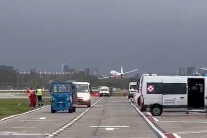 El intento de aterrizaje del avión de FlyBondi