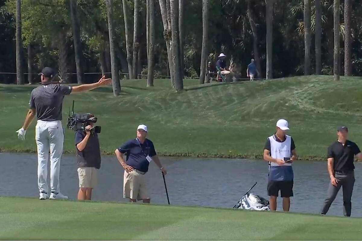 El intercambio de Jordan Spieth y Rory McIlroy en el hoyo 7 de The Players