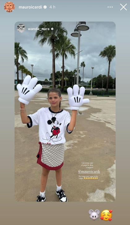 El intercambio de mensajes de Wanda Nara y Mauro Icardi (Foto: Instagram @mauroicardi)