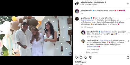 El intercambio entre Geraldine La Rosa y Sebastián Villa