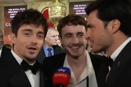 El intercambio entre Lecrerc, Sainz y Mescal en la premier de Gladiador 2 en Londres