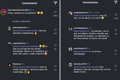 El intercambio que La China tuvo con el periodista Gustavo Méndez (Foto: Captura Instagram @sangrejaponesa)