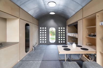 El interior de la minivivienda